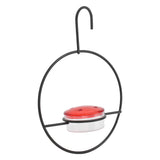 Hummingbird Feeder Beautiful Lightweight Hanging Bird Feeder with 4 Ports for Outdoor Backyard - Side View