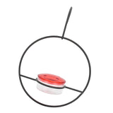 Hummingbird Feeder Beautiful Lightweight Hanging Bird Feeder with 4 Ports for Outdoor Backyard - Close-Up Angle