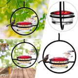 Hummingbird Feeder Beautiful Lightweight Hanging Bird Feeder with 4 Ports for Outdoor Backyard - Extra Image