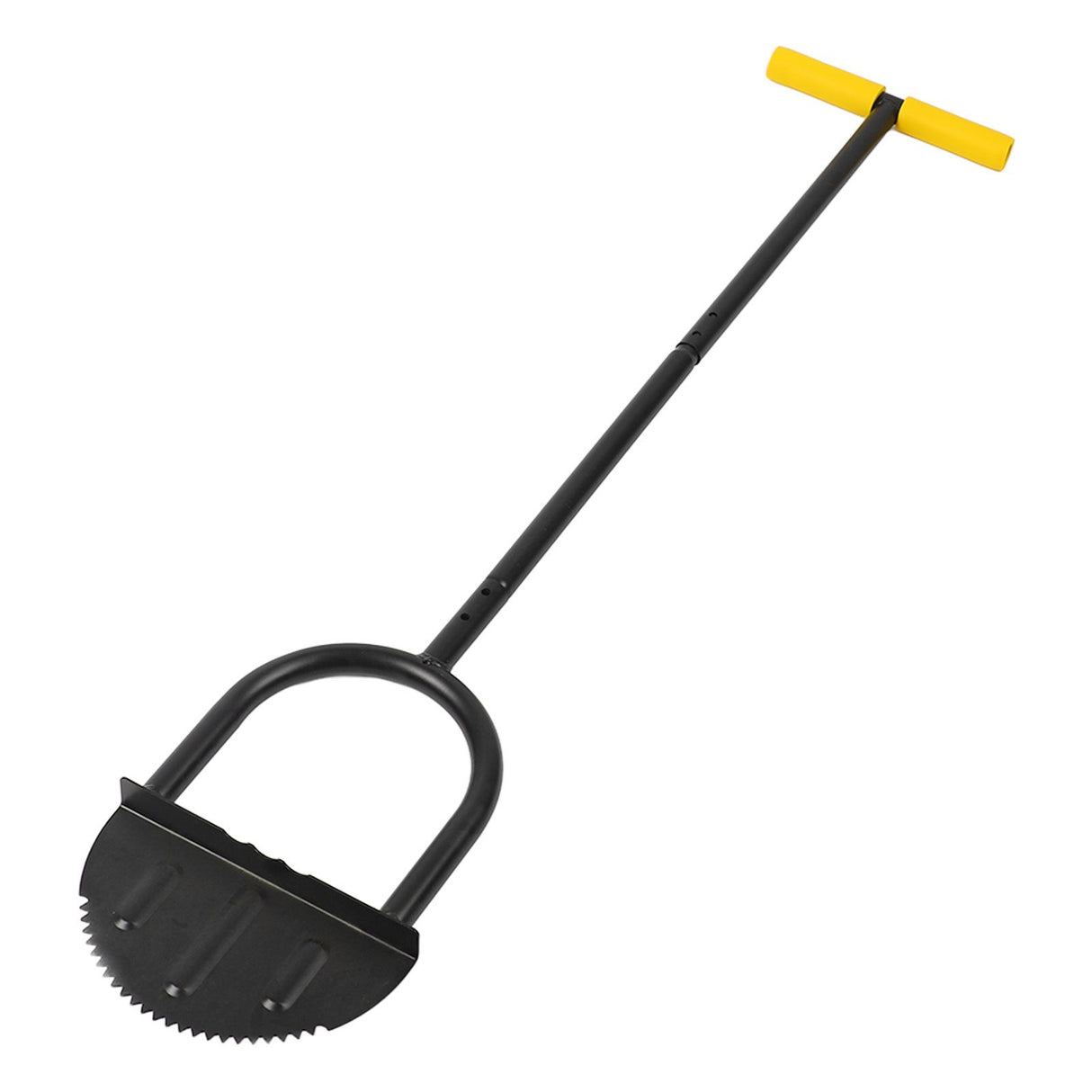 Lawn Edger Tool Half Moon Sharp Saw Tooth Long Handle Hand Edging Tools for Yard Garden Sidewalk Landscaping