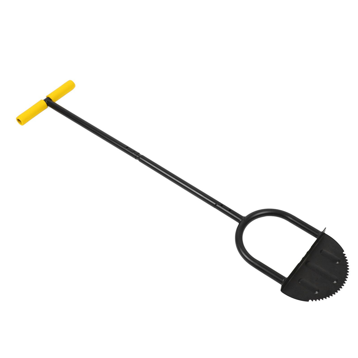 Lawn Edger Tool Half Moon Sharp Saw Tooth Long Handle Hand Edging Tools for Yard Garden Sidewalk Landscaping
