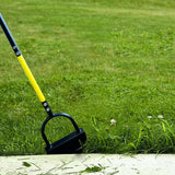 Lawn Edger Tool Half Moon Sharp Saw Tooth Long Handle Hand Edging Tools for Yard Garden Sidewalk Landscaping - Extra Image