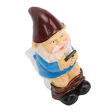 Outdoor Garden Decor Resin Halloween Garden Sculpture Statue for Home Figurines Outdoor Yard Patio Lawn Ornaments Gnome - Low Angle