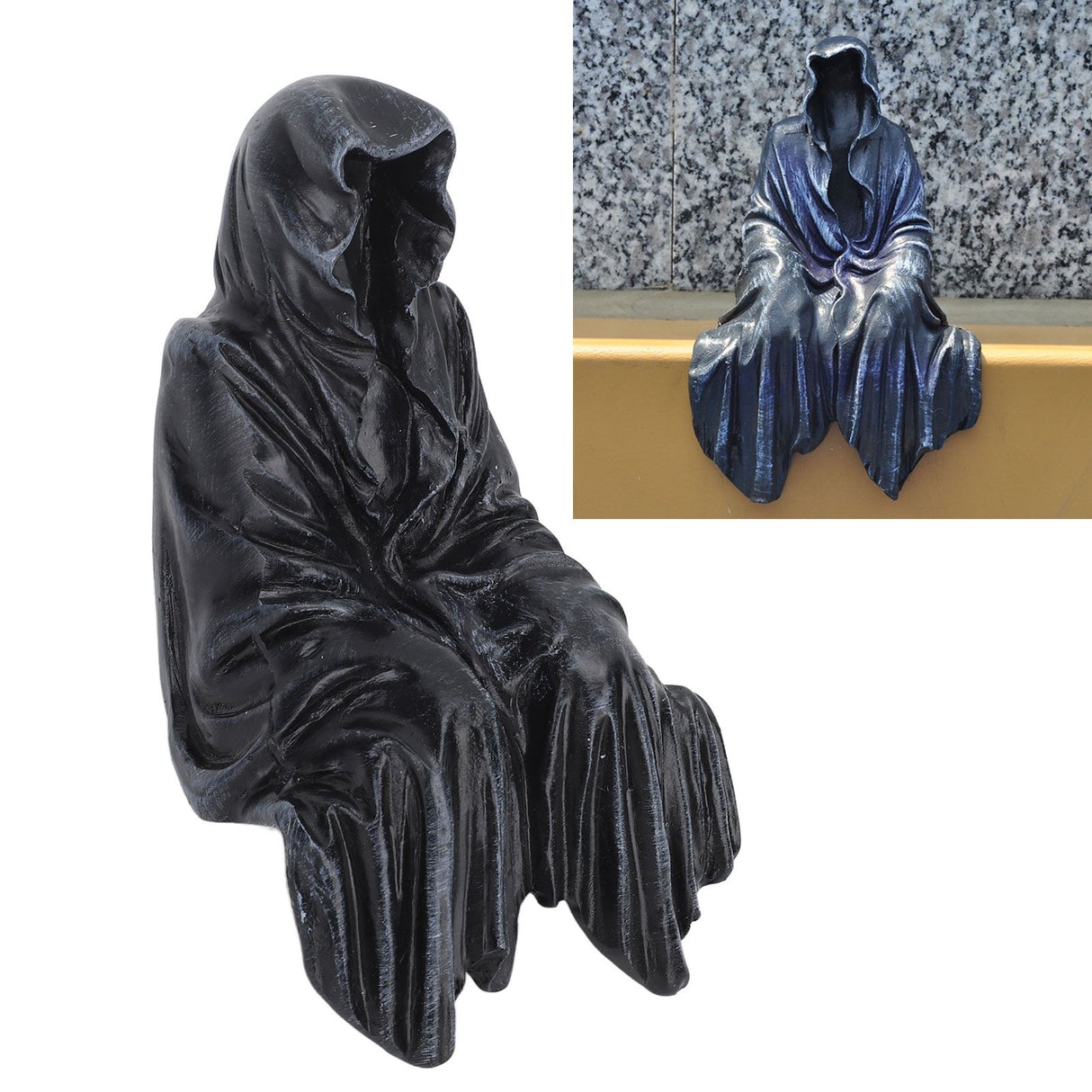 Outdoor Garden Decor Resin Halloween Garden Sculpture Statue for Home Figurines Outdoor Yard Patio Lawn Ornaments Ghost