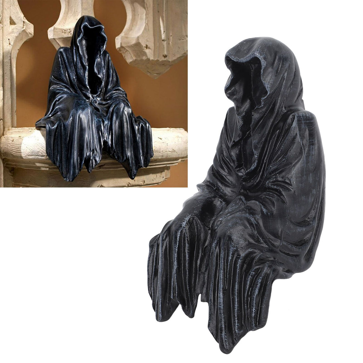 Outdoor Garden Decor Resin Halloween Garden Sculpture Statue for Home Figurines Outdoor Yard Patio Lawn Ornaments Ghost