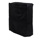420D Oxford Fabric Waterproof BBQ Grill Cover Heavy Duty Waterproof Barbecue Gas Grill Cover Outer Black Inner Silver 147x61x122cm - Front View