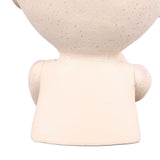 Face Flower Pot Head Planter Pot Cute Resin Succulent Planter with Drainage Hole Closed Eyes Large Opening for Indoor Outdoor - Extra Image