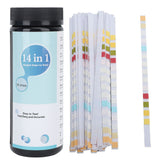 50 Strips PH Test Strips 14 in 1 Alkalinity Hardness PH Testing Paper for Swimming Pool Drinking Water Spa