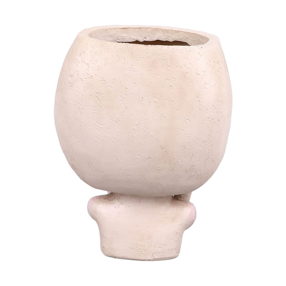 Face Planter Pots Large Caliber Resin Drainage Hole Design Creative Head Succulent Planters Pot for Herbs Succulents Cacti