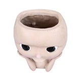 Face Planter Pots Large Caliber Resin Drainage Hole Design Creative Head Succulent Planters Pot for Herbs Succulents Cacti