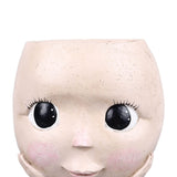 Face Planter Pots Large Caliber Resin Drainage Hole Design Creative Head Succulent Planters Pot for Herbs Succulents Cacti - Extra Image