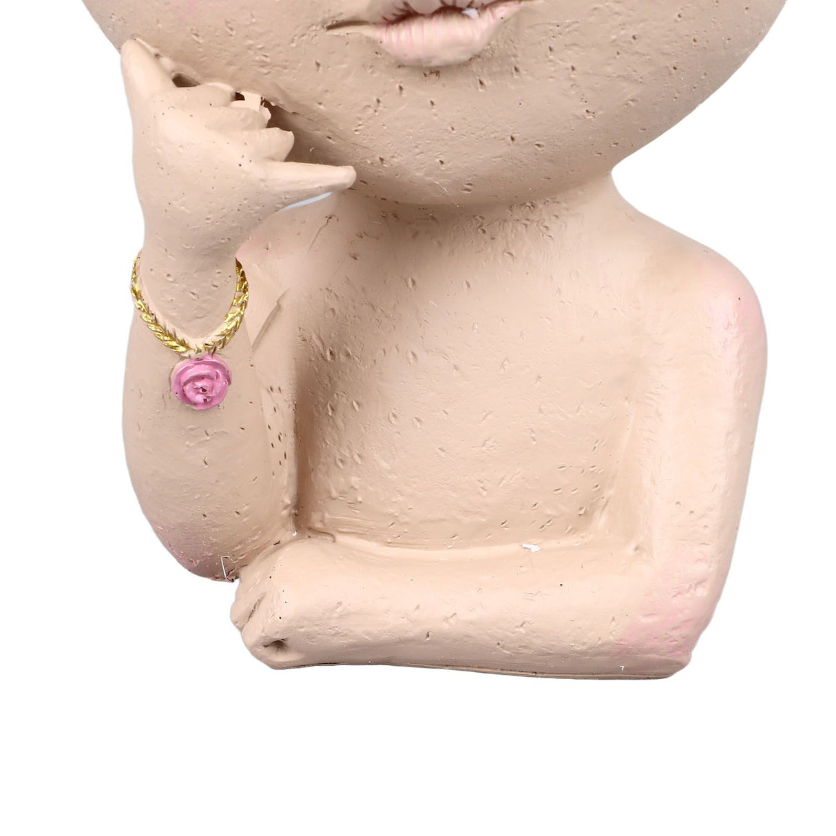 Face Planter Pots Resin Home Head Planter Face Flower Pot Head Planter for Indoor Outdoor Plants with Drainage Hole