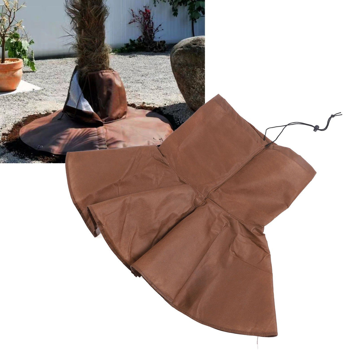 Winter Palm Tree Root Protector Multifunctional Constant Temperature Tree Root Freeze Protection Cover with Elastic Cord