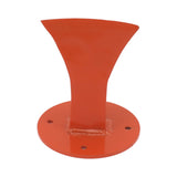 Firewood Splitter Manual Kindling Splitter Antislip Safe Log Splitter Wood Splitter for Indoor Outdoor Forged Steel Orange - Side View