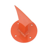 Firewood Splitter Manual Kindling Splitter Antislip Safe Log Splitter Wood Splitter for Indoor Outdoor Forged Steel Orange - Top-Down View