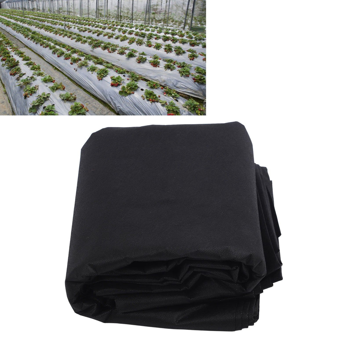Blanket Plant Cover Thickened Wide Coverage Ventilation Winter Plant Freeze Protection Cover for Outdoor Garden Black