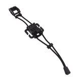 2Pcs Backpack Binding Clip MOLLE Gear Organizer Fastener Elastic Binding Buckle Carabiner Clip Bags Clasp Cord Fix Gear Elastic Strap Black - Extra Image