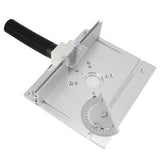 Aluminium Router Table Insert Plate Table for Woodworking Benches Router Plate Wood Tools Adjustable Milling Trimming Machine - Side View