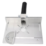Aluminium Router Table Insert Plate Table for Woodworking Benches Router Plate Wood Tools Adjustable Milling Trimming Machine - Low Angle