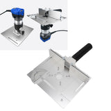 Aluminium Router Table Insert Plate Table for Woodworking Benches Router Plate Wood Tools Adjustable Milling Trimming Machine - Extra Image
