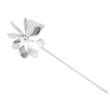 360 Degree Rotation Swivel Weathervane Stainless Steel Windmill Weather Vane for Outdoor Yard