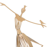 Dancing Girl Statue Metal Outdoor Sculpture Garden Decoration for Lawn Bookshelf Terrace - Extra Image