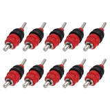 10pcs Automatic Chicken Water Nipple 360 Degree Poultry Drinking Water Chicken Duck Hen Watering Nipple Red Steel Ball
