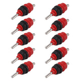 10pcs Automatic Chicken Water Nipple 360 Degree Poultry Drinking Water Chicken Duck Hen Watering Nipple Red Steel Ball - Close-Up Angle