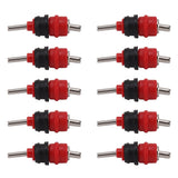 10pcs Automatic Chicken Water Nipple 360 Degree Poultry Drinking Water Chicken Duck Hen Watering Nipple Red Steel Ball