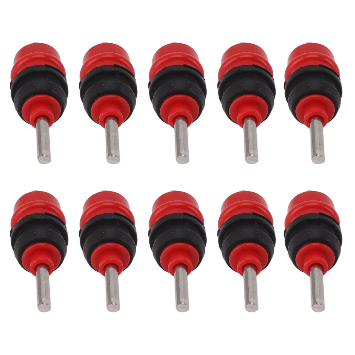 10pcs Automatic Chicken Water Nipple 360 Degree Poultry Drinking Water Chicken Duck Hen Watering Nipple Red Steel Ball