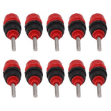 10pcs Automatic Chicken Water Nipple 360 Degree Poultry Drinking Water Chicken Duck Hen Watering Nipple Red Steel Ball