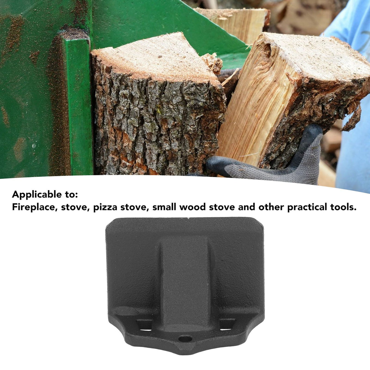 Wood Splitter Wedge Heavy Duty Firewood Kindling Splitter Small Manual Log Splitter for Fireplace Stove S