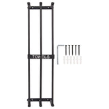 Bathroom Wall Towel Rack Wall Mounted 3 Bars Aluminum Alloy Rolled Towel Holder for Rolled Towels Black