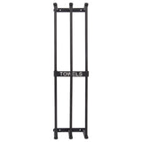 Bathroom Wall Towel Rack Wall Mounted 3 Bars Aluminum Alloy Rolled Towel Holder for Rolled Towels Black - Front View