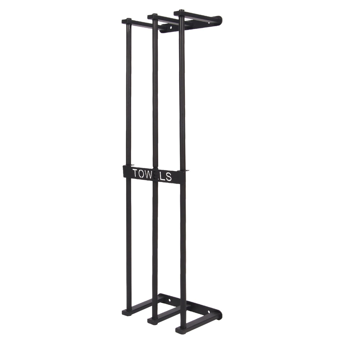 Bathroom Wall Towel Rack Wall Mounted 3 Bars Aluminum Alloy Rolled Towel Holder for Rolled Towels Black