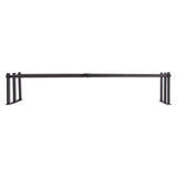 Bathroom Wall Towel Rack Wall Mounted 3 Bars Aluminum Alloy Rolled Towel Holder for Rolled Towels Black