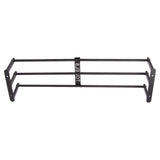 Bathroom Wall Towel Rack Wall Mounted 3 Bars Aluminum Alloy Rolled Towel Holder for Rolled Towels Black - Rear View