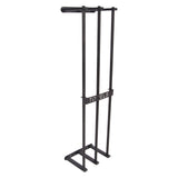 Bathroom Wall Towel Rack Wall Mounted 3 Bars Aluminum Alloy Rolled Towel Holder for Rolled Towels Black - Extra Image