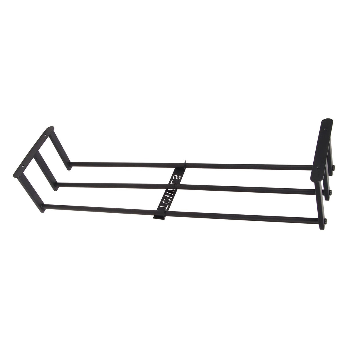 Bathroom Wall Towel Rack Wall Mounted 3 Bars Aluminum Alloy Rolled Towel Holder for Rolled Towels Black