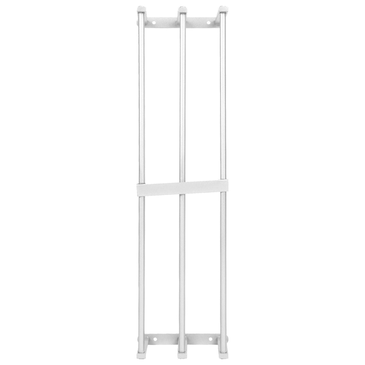 Bathroom Wall Towel Rack Wall Mounted 3 Bars Aluminum Alloy Rolled Towel Holder for Rolled Towels Silver