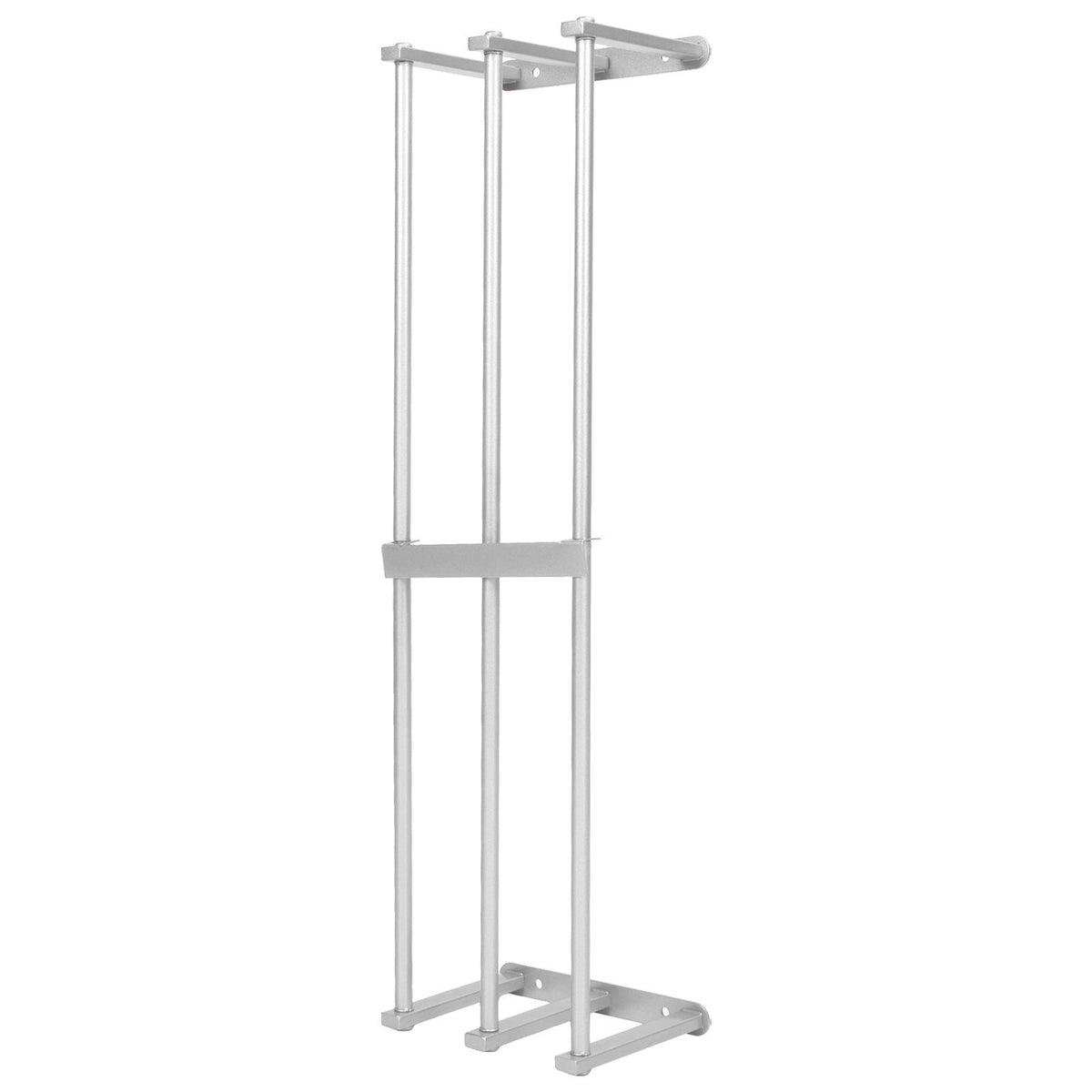 Bathroom Wall Towel Rack Wall Mounted 3 Bars Aluminum Alloy Rolled Towel Holder for Rolled Towels Silver