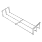 Bathroom Wall Towel Rack Wall Mounted 3 Bars Aluminum Alloy Rolled Towel Holder for Rolled Towels Silver - Close-Up Angle