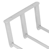 Bathroom Wall Towel Rack Wall Mounted 3 Bars Aluminum Alloy Rolled Towel Holder for Rolled Towels Silver - Extra Image
