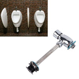 Urinal Flush Valve Push Button Rust Proof Brass Manual Toilet Flush Valve for Bathroom Public Place