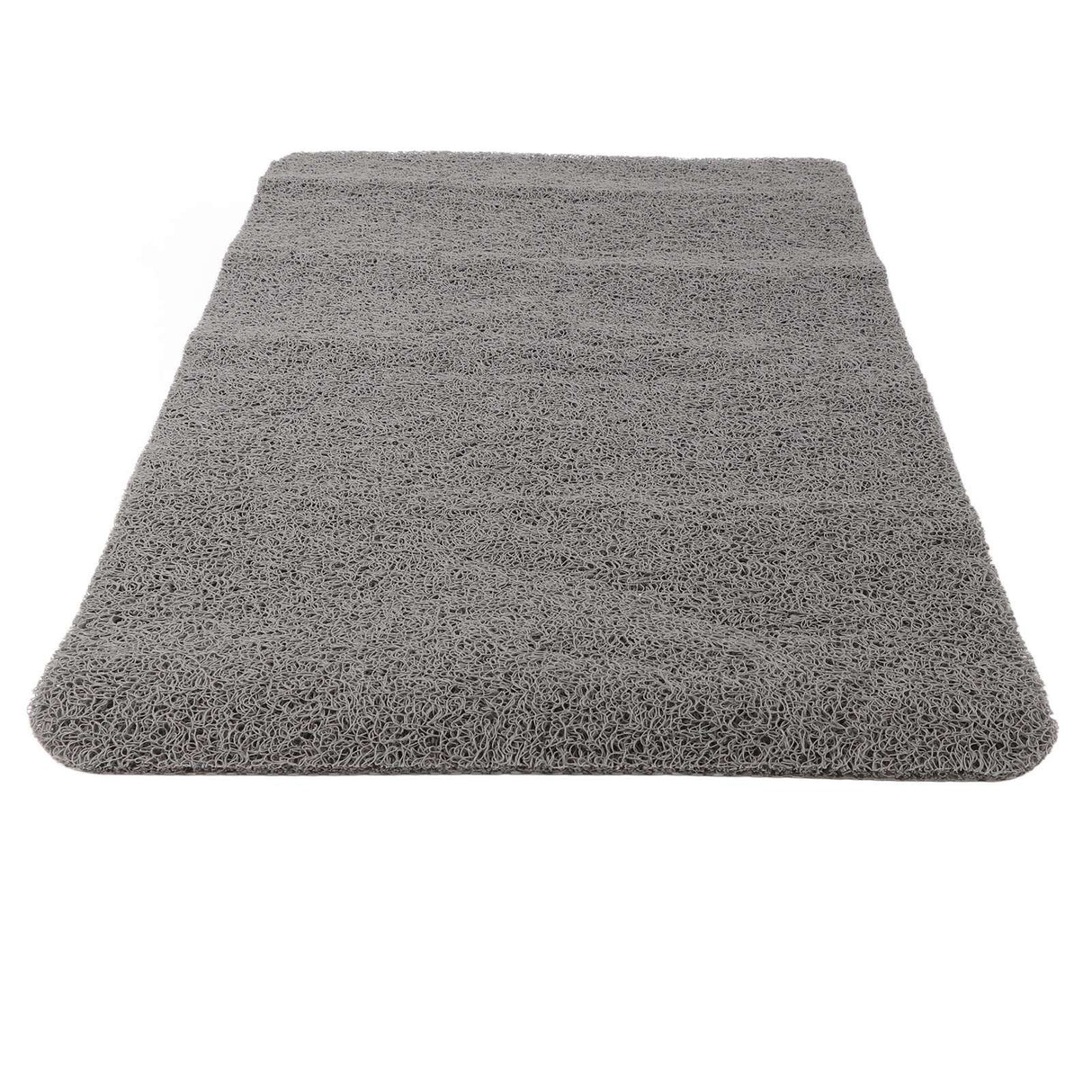 Indoor Non Slip Mat PVC Textured Bath Tub Shower Mat Water Proof Grey Bathroom Rug