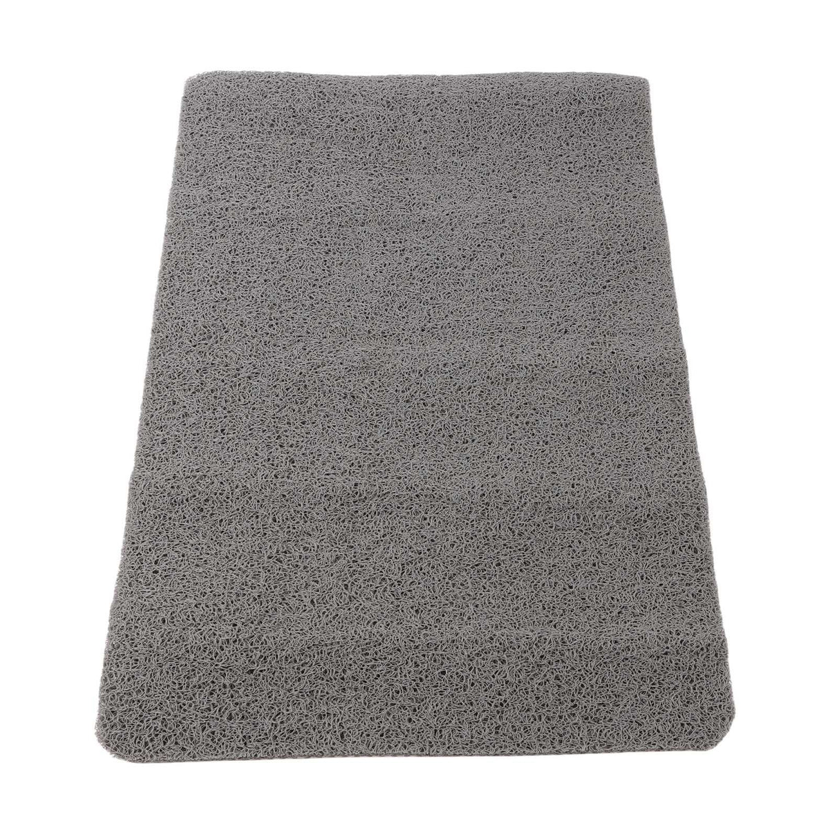 Indoor Non Slip Mat PVC Textured Bath Tub Shower Mat Water Proof Grey Bathroom Rug