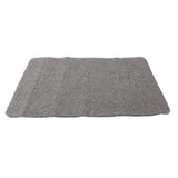 Indoor Non Slip Mat PVC Textured Bath Tub Shower Mat Water Proof Grey Bathroom Rug - Rear View