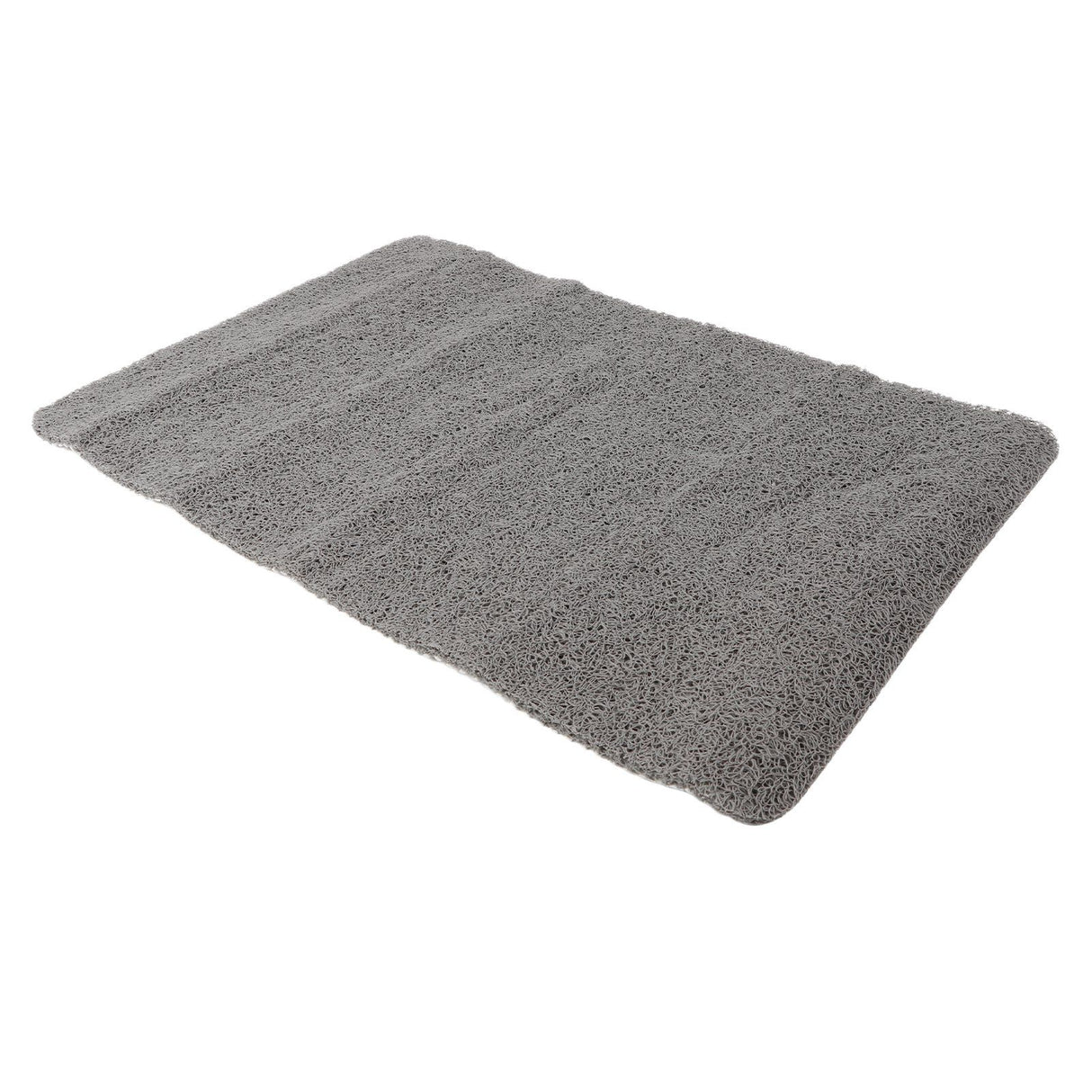 Indoor Non Slip Mat PVC Textured Bath Tub Shower Mat Water Proof Grey Bathroom Rug