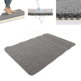 Indoor Non Slip Mat PVC Textured Bath Tub Shower Mat Water Proof Grey Bathroom Rug - Extra Image