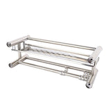 Bathroom Floating Shelves Stainless Steel Thicken Single Layer 40cm Shower Towel Rack for Towel Bath Products